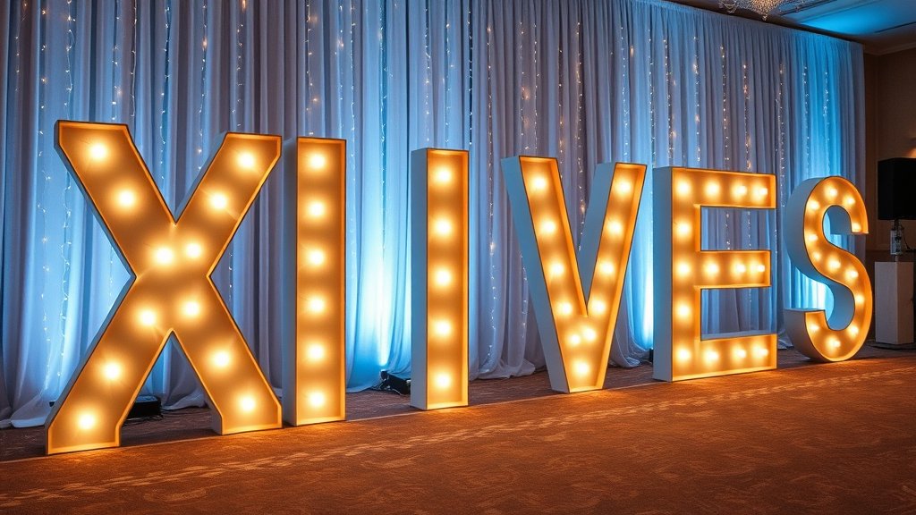 Lichtletters: de perfecte sfeermaker voor jouw evenement