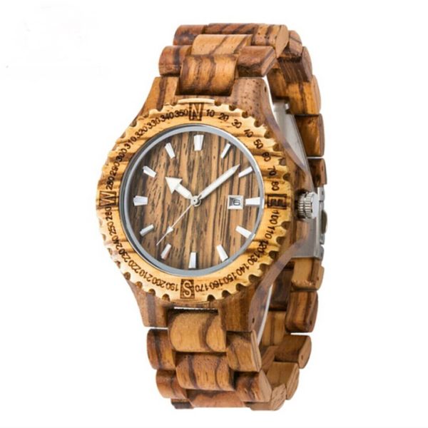 houten horloge voor dames plaatje
