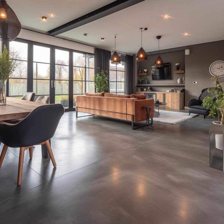 De schoonheid en voordelen van beton ciré vloeren in huis