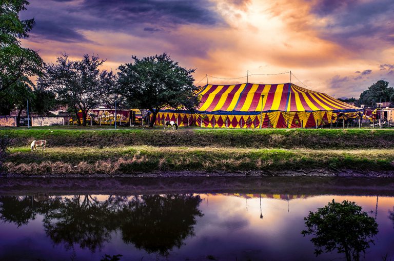 Waar komen al die grote tenten op festivals toch vandaan?