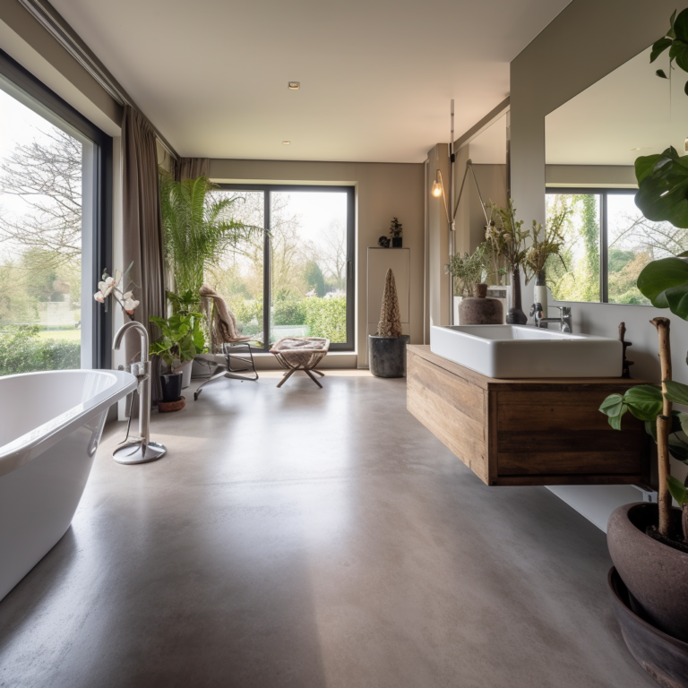 Waarom beton ciré vloeren perfect zijn voor jouw badkamer